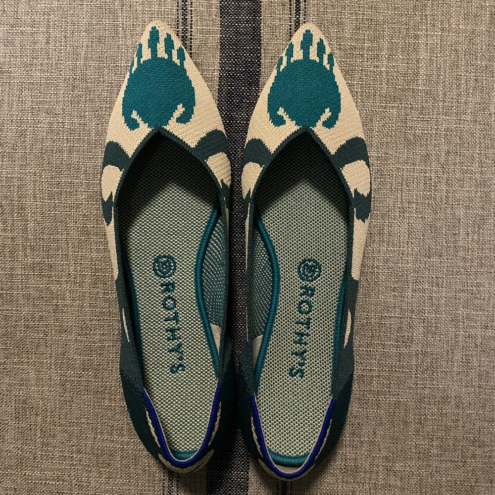 Rothy’s 10.5 Morocco Green worn once